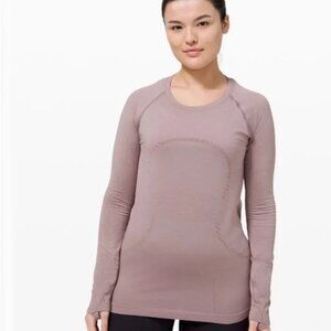 Lululemon Swiftly Tech Long Sleeve Crew neck Athletic Top Sports Workout Gym 6